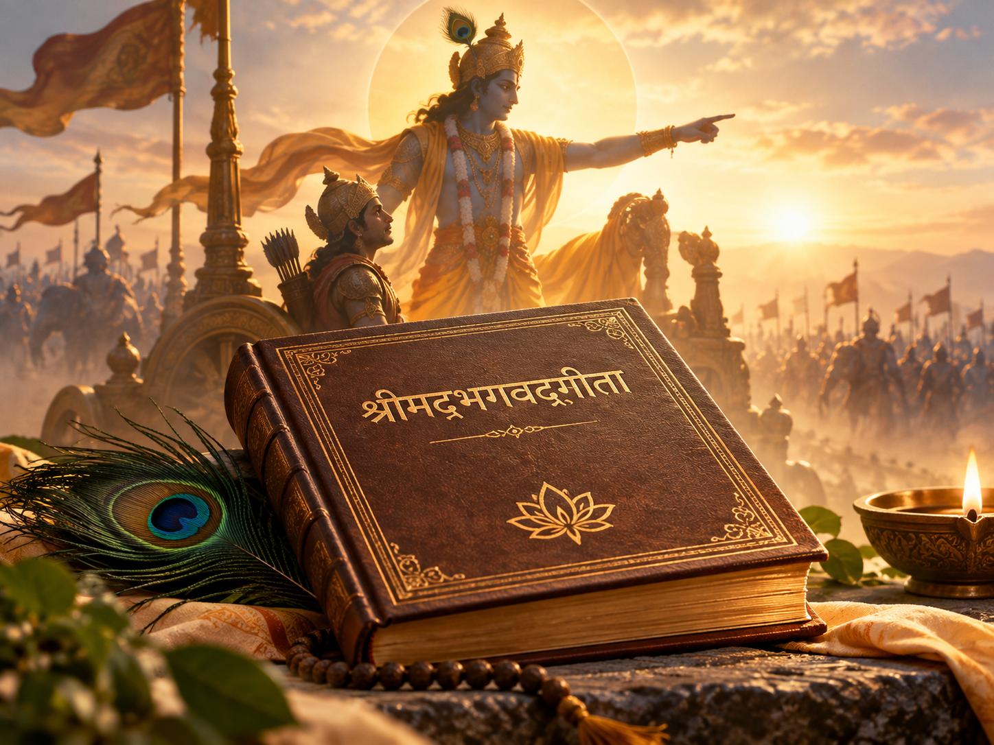 A reading of the Bhagavad Gita.