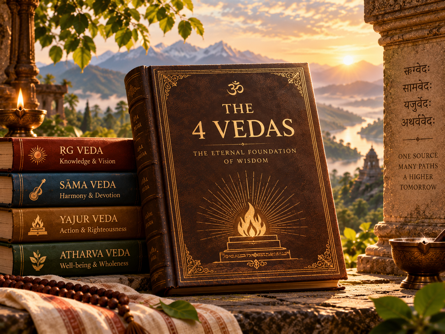 The Vedas, sung or written.